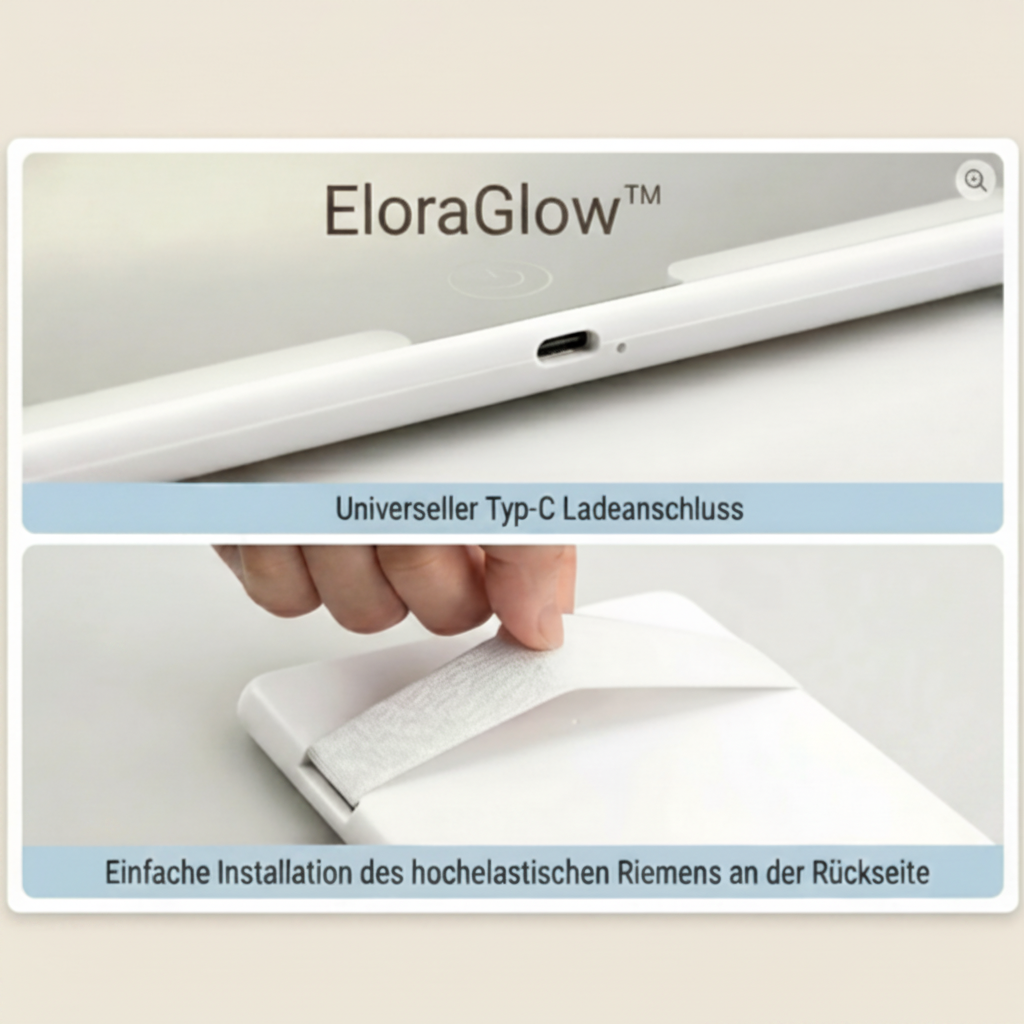 EloraGlow Pro™ – LED-Autospiegel für das perfekte Make-up unterwegs