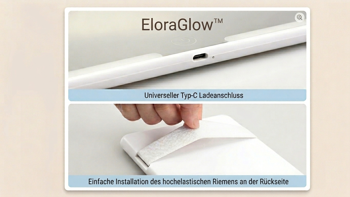 EloraGlow Pro™ – LED-Autospiegel für das perfekte Make-up unterwegs